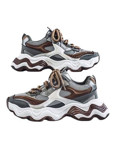 JXpxbao Laufschuhe Herren Extra Weite Sportschuhe Breite Fitnessschuhe Bequeme Sportschuhe Bei Plantarfasziitis Fußschmerzen (40,Grau) von JXpxbao