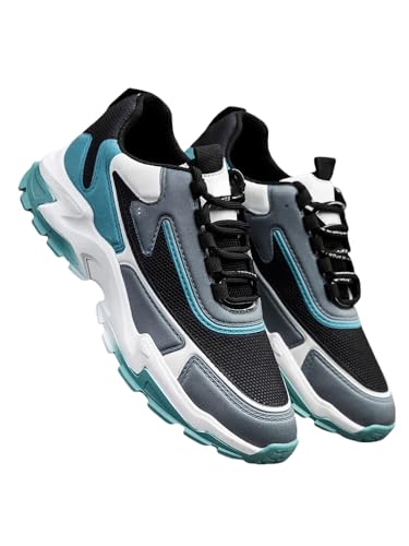 JXpxbao Laufschuhe Herren Extra Weite Sportschuhe Breite Fitnessschuhe Bequeme Sportschuhe bei Plantarfasziitis Fußschmerzen (40,schwarz und blau) von JXpxbao