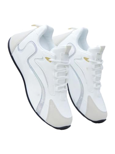 JXpxbao Laufschuhe Herren Extra Weite Sportschuhe Breite Fitnessschuhe Bequeme Sportschuhe bei Plantarfasziitis Fußschmerzen (42,Weiße Asche) von JXpxbao