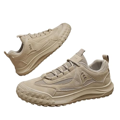 JXpxbao Laufschuhe Herren Extra Weite Sportschuhe Breite Fitnessschuhe Bequeme Sportschuhe bei Plantarfasziitis Fußschmerzen (43,Khaki) von JXpxbao