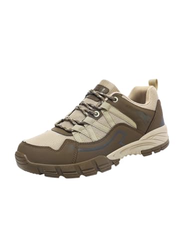JXpxbao Leichte Wanderschuhe Damen Herren mit Atmungsaktivem & Rutschfestem Design Sommer Outdoor- & Trekking-Halbschuhe Gr. 36-44 (Braun,37) von JXpxbao