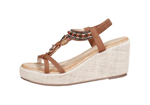 JXpxbao Orthopädische Sandalen Für Damen, Sommer, Elegant, Leicht, Bequem, Für Damen, Yoga, Matt, Elegant, Leicht, Slip, Strand, Flip Flops Mit Bequemer Bogenunterstützung (dunkelbraun,36) von JXpxbao