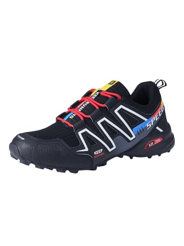 JXpxbao Orthopädische Wanderschuhe – Unisex, Orthopädische Unisex-Wanderschuhe Ergonomische Zur Schmerzlinderung Leicht, Atmungsaktiv Und rutschfest Für Hohen Wanderkomfort (Schwarze Farbe,46) von JXpxbao