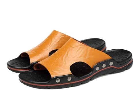 JXpxbao Outdoor Herren Sandalen Sandalen Sommer Wanderschuhe Strand Wandern Freizeitschuhe (Gelb,42) von JXpxbao