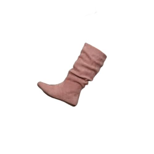 JXpxbao Plateau Schuhe Damen Modische Overknee Stiefel Reißverschluss. Mit Dicker Sohle, Klobigem Absatz (Rosa,39) von JXpxbao