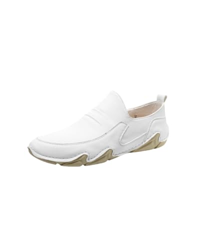 JXpxbao Retro Sneaker Herren Herren Laufschuhe Mode High Top Sneakers Freestyle Hi-Top Lässig Sportschuhe Wanderschuhe Hoch Turnschuhe Freizeitschuhe Fitness Hohe Schuhe (47,weiß) von JXpxbao