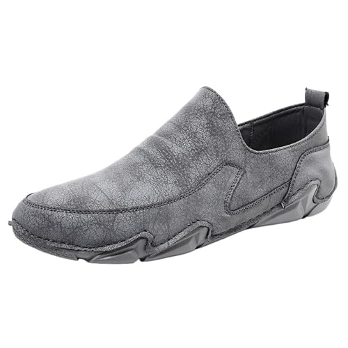 JXpxbao Retro Sneaker Herren Herren Laufschuhe Mode High Top Sneakers Freestyle Hi-Top Lässig Sportschuhe Wanderschuhe Hoch Turnschuhe Freizeitschuhe Fitness Hohe Schuhe (Grau,47) von JXpxbao