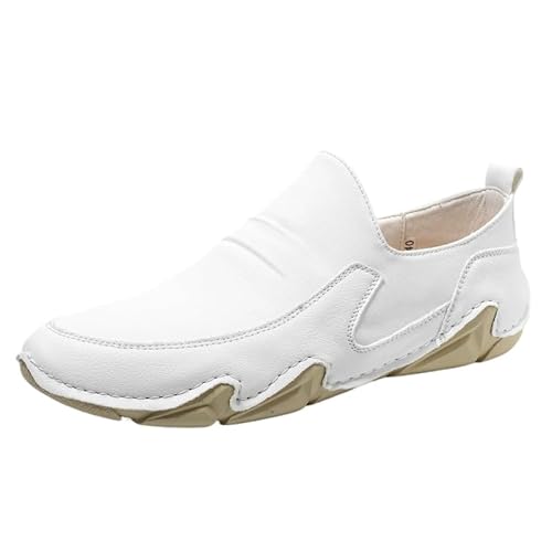 JXpxbao Retro Sneaker Herren Herren Laufschuhe Mode High Top Sneakers Freestyle Hi-Top Lässig Sportschuhe Wanderschuhe Hoch Turnschuhe Freizeitschuhe Fitness Hohe Schuhe (weiß,42) von JXpxbao