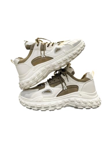JXpxbao Retro Sneaker Herren Schuhe Skateboardschuhe Laufschuhe Turnschuhe Mit Luftpolster Walkingschuhe Skateboardschuhe Sportschuhe (40,Khaki) von JXpxbao