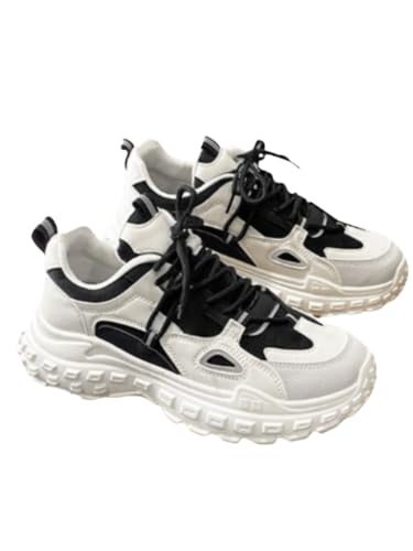 JXpxbao Retro Sneaker Herren Schuhe Skateboardschuhe Laufschuhe Turnschuhe Mit Luftpolster Walkingschuhe Skateboardschuhe Sportschuhe (40,schwarz) von JXpxbao