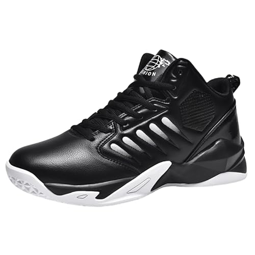 JXpxbao Retro Sneaker Herren Schuhe Skateboardschuhe Laufschuhe Turnschuhe Mit Luftpolster Walkingschuhe Teenager Basketballschuhe Sportschuhe (Schwarz 9136,40) von JXpxbao