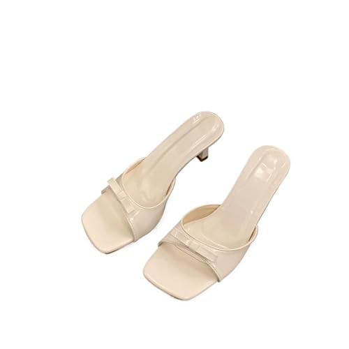 JXpxbao Riemchensandalen Mit Absatz Und Karree-zehenpartie Damen Heeled Sandal Leichte Sandals Freizeitsandale Luftunterstützung Weite Schuhe Shoes (weiß,40) von JXpxbao