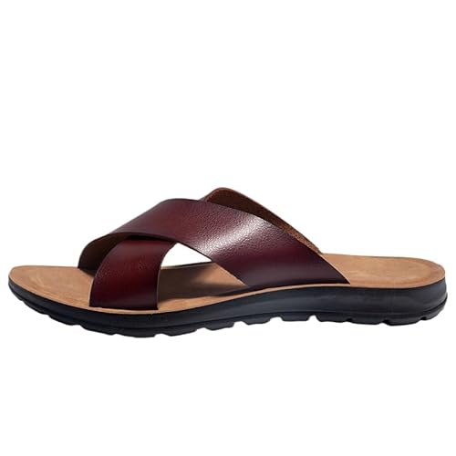 JXpxbao Sommer Sandalen Herren Outdoor Sandalen Wanderschuhe Strand Wandern Freizeitschuhe (rot,38) von JXpxbao