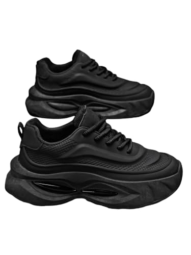 JXpxbao Sportschuhe Für Herren Laufschuhe Straßenlaufschuhe Outdoor-Sportschuhe Mit Guter Belüftung 39-43EU (Schwarz,41) von JXpxbao