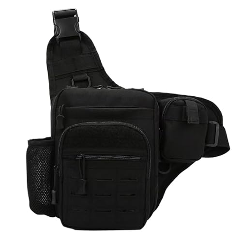 JXpxbao Taktische Brusttasche MOLLE Sling bag Schultertasche Herren (Schwarz) von JXpxbao
