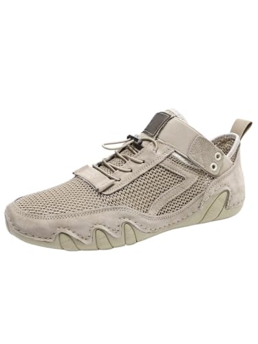 JXpxbao Turnschuhe Herren Sneaker Laufschuhe Sportschuhe Atmungsaktiv Sneaker Leichte Straßenlaufschuhe Sportschuhe Herren mit Luftkissen (40,Khaki) von JXpxbao