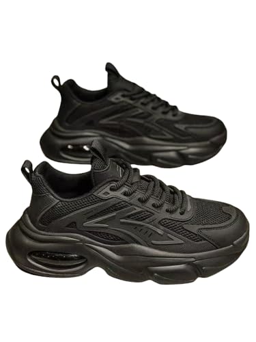 JXpxbao Turnschuhe Herren Sneaker Laufschuhe Sportschuhe Atmungsaktiv Sneaker Leichte Straßenlaufschuhe Sportschuhe Herren mit Luftkissen (schwarz,40) von JXpxbao