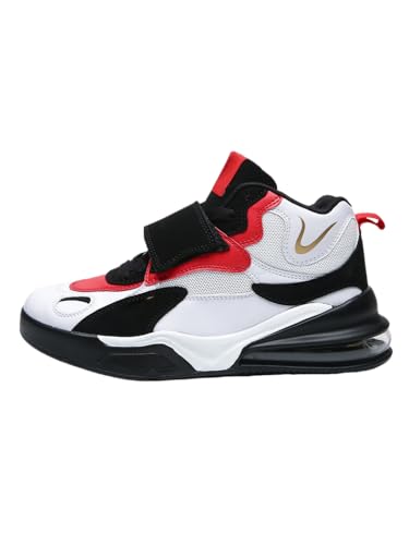 JXpxbao Turnschuhe Herren Sneaker Laufschuhe Sportschuhe Atmungsaktiv Sneaker Leichte Straßenlaufschuhe Sportschuhe Herren mit Luftkissen (weiß und rot,38) von JXpxbao