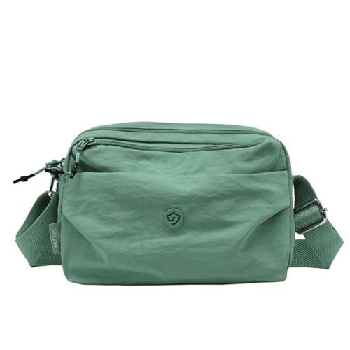 JXpxbao Umhängetasche Damen Mittelgroß Leichte Wasserabweisend - Kleine Umhängetaschen Damen Multi Pocket Tasche (Helles Cyan) von JXpxbao