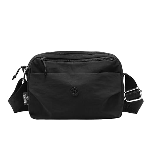 JXpxbao Umhängetasche Damen Mittelgroß Leichte Wasserabweisend - Kleine Umhängetaschen Damen Multi Pocket Tasche (Schwarz) von JXpxbao