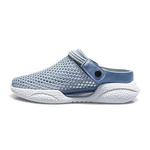 Orthopedische Sandals Herren Clogs Hausschuhe Mesh Atmungsaktiv Gartenschuhe (blau,41) von JXpxbao