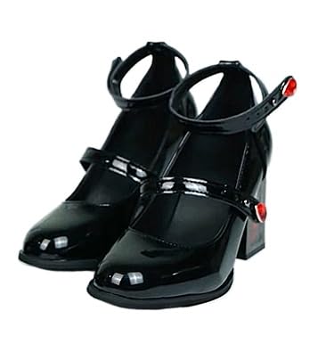 Sandalen Zum SchnüRen Damen High Heels Schnürung,Schicke Blockabsatz-Schuhe mit Kristallverzierung und Knöchelriemen – Bequemer High Heel Chic,Mary Jane Schuhe (Schwarz,38) von JXpxbao