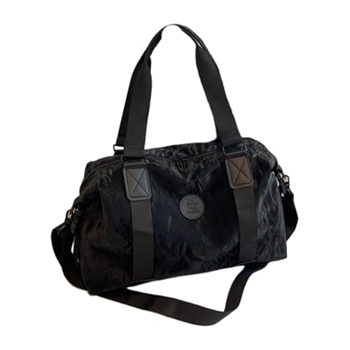 Sporttasche Für Damen Herren, Reisetasche Mit Nassfach, Weekender Tasche Handgepäck Trainingstasche Fitnesstasche, Gym Bag Reisetasche Wasserdicht Schwimmtasche (Schwarz) von JXpxbao