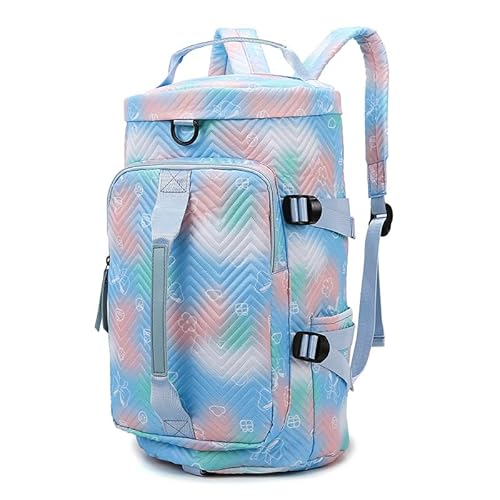 Sporttasche Groß Sporttasche Rucksack Mit Schuhfach Nassfach Wochen Reisetasche Duffel Bag Fitness Trainingstasche Für Herren Damen Gym,Reise,Schwimmen,Sauna,fußball (Blau) von JXpxbao
