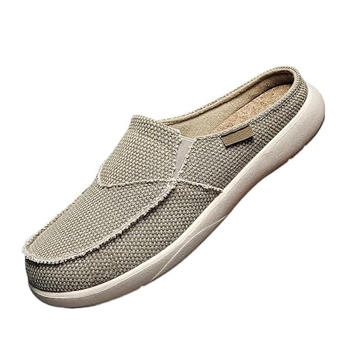 Stil Mode Herren Stretch Canvas Moc Toe Shoes (Kamel,40) von JXpxbao