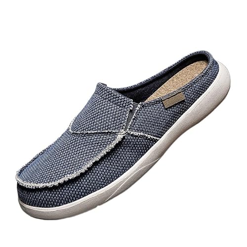 Stil Mode Herren Stretch Canvas Moc Toe Shoes (blau,40) von JXpxbao