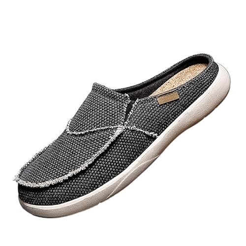 Stil Mode Herren Stretch Canvas Moc Toe Shoes (schwarz,42) von JXpxbao