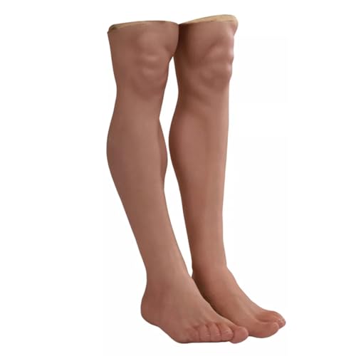 JYACANS Realistische Silikon-Fußprothese für Männer mit Knöchel-Künstlicher Fußschutz zum Abdecken von Narben, Transvestiten, Cosplay (01,Right Foot) von JYACANS