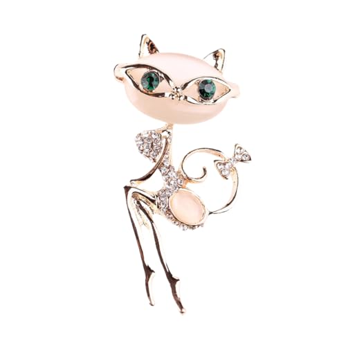 Brosche 1 Stück Cartoon Brille Kätzchen Brosche Schal Hut Kostüm Brosche Party Geburtstag Brosche Damen Brosche von JYHLSHO