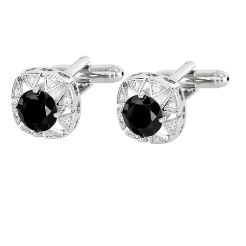 Manschettenknöpfe Für Herren 1 Paar Diamant Zirkon Manschettenknöpfe Herren Französisches Hemd Anzug Manschettenknöpfe von JYHLSHO