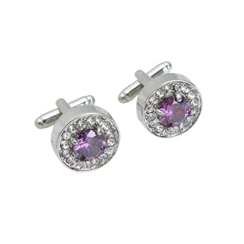 Manschettenknöpfe Für Herren 1 Paar Diamant Zirkon Manschettenknöpfe Herren Französisches Hemd Anzug Manschettenknöpfe von JYHLSHO