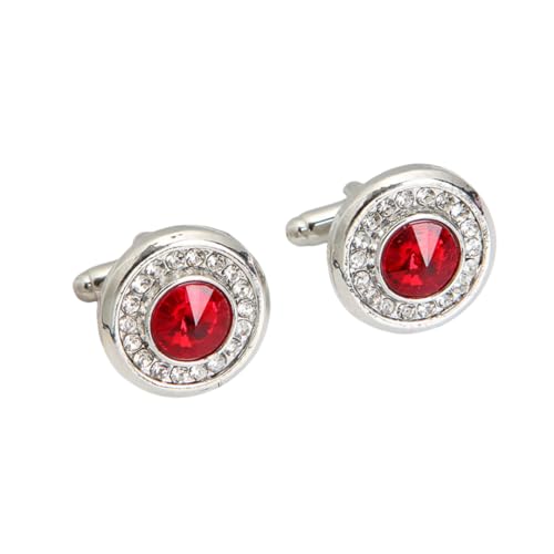 Manschettenknöpfe Für Herren 1 Paar Runde Diamant-Manschettenknöpfe Herren Französisches Blazerhemd Manschettenknöpfe Manschettenknöpfe Für Herren 1 Paar Runde Diamant-Manschettenknöpfe Herren Französisches Blazerhemd Manschettenknöpfe von JYHLSHO
