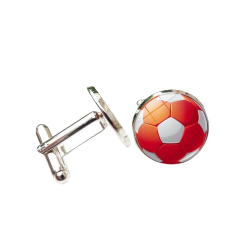 Manschettenknöpfe Für Herren 1 Paar Runde Fußball Edelstein Manschettenknöpfe Herren Französisches Hemd Anzug Manschettenknöpfe von JYHLSHO