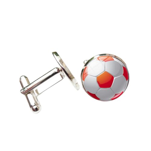 Manschettenknöpfe Für Herren 1 Paar Runde Fußball Edelstein Manschettenknöpfe Herren Französisches Hemd Anzug Manschettenknöpfe von JYHLSHO