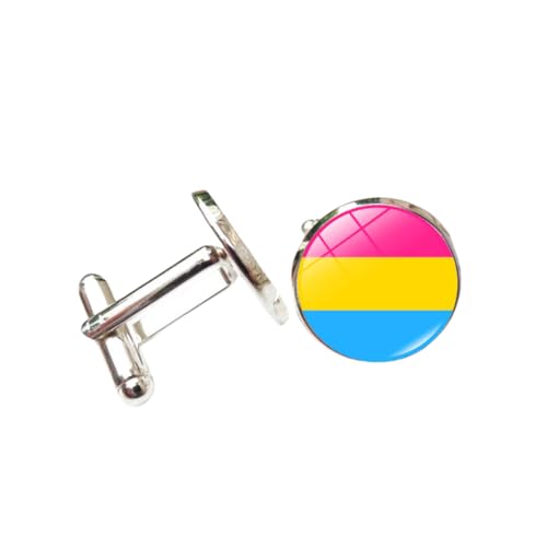 Manschettenknöpfe Für Herren 1 Paar Runde Regenbogenfarbene Manschettenknöpfe Manschettenknöpfe Für Herren Mit Französischem Hemd Manschettenknöpfe Für Herren 1 Paar Runde Regenbogenfarbene Manschettenknöpfe Manschettenknöpfe Für Herren Mit Französischem Hemd von JYHLSHO