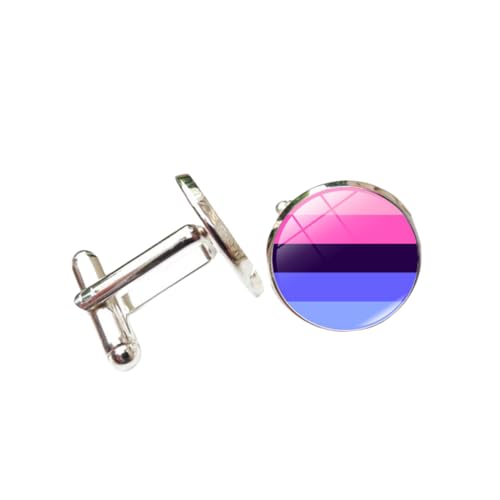 Manschettenknöpfe Für Herren 1 Paar Runde Regenbogenfarbene Manschettenknöpfe Manschettenknöpfe Für Herren Mit Französischem Hemd Manschettenknöpfe Für Herren 1 Paar Runde Regenbogenfarbene Manschettenknöpfe Manschettenknöpfe Für Herren Mit Französischem Hemd von JYHLSHO