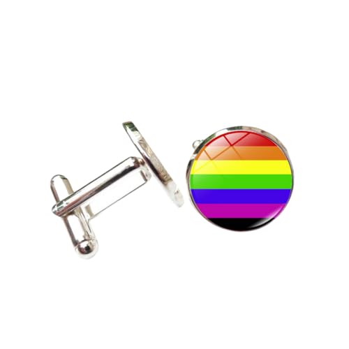 Manschettenknöpfe Für Herren 1 Paar Runde Regenbogenfarbene Manschettenknöpfe Manschettenknöpfe Für Herren Mit Französischem Hemd Manschettenknöpfe Für Herren 1 Paar Runde Regenbogenfarbene Manschettenknöpfe Manschettenknöpfe Für Herren Mit Französischem Hemd von JYHLSHO