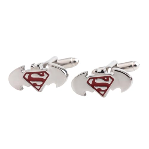 Manschettenknöpfe Für Herren 1 Paar Superman Batman Manschettenknöpfe Herren French Hemd Manschettenknöpfe Manschettenknöpfe von JYHLSHO