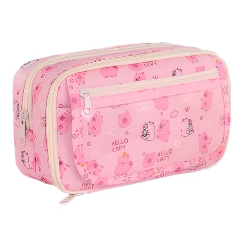 JYJLLM Personalisiertes Federmäppchen für Mädchen und Jungen – niedliches rosa Federmäppchen mit Fächern, perfekt für Kinder, ästhetische Designs, große und kleine Größen erhältlich, von JYJLLM