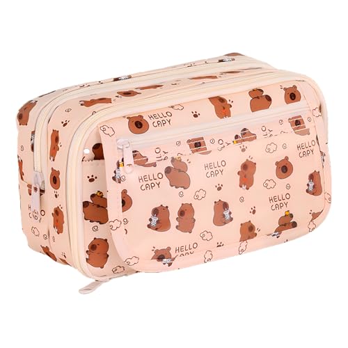 JYJLLM Personalisiertes Federmäppchen für Mädchen und Jungen – niedliches rosa Federmäppchen mit Fächern, perfekt für Kinder, ästhetische Designs, große und kleine Größen erhältlich, von JYJLLM