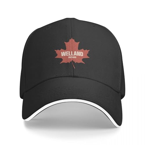 JYKJUEDZ Basecap Welland Ontario Kanada-Retro Rustikalen AUF Kanadischen Outdoor Blatt Luxus Mann wandern Luxus Frau männer von JYKJUEDZ
