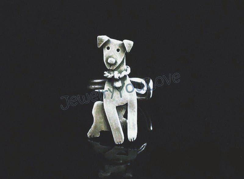 Handgemachte Sterling Silber Miniatur Pinscher Ring Grass/Graham von JYLbyPeekaliu