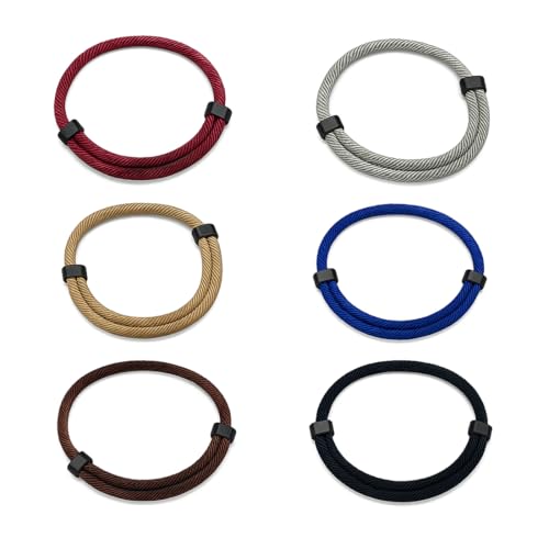 6pcs Paracord Armband aus Segeltau für Männer & Frauen | Verstellbares Surfer Segler Nylon Band | Einfaches dezentes Armband für den Alltag, Outdoor und Freizeit | Viele Farben 6pcs Paracord Armband aus Segeltau für Männer & Frauen | Verstellbares Surfer Segler Nylon Band | Einfaches dezentes Armband für den Alltag, Outdoor und Freizeit | Viele Farben von JYNVO