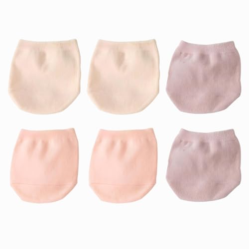 JYNVO 3 Paar Füßlinge Damen Halbe Socken, Sommer Übersocken, Unsichtbare Halbsocken,Zehensocken Rutschfeste Ballettschuhe für Pantoletten Unsichtbare Rutschfeste Socken von JYNVO