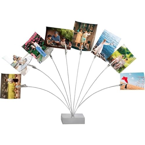 JYNVO Foto Halter 8-Branch Baum Stil, Schreibtisch Zettelhalter Postkartenhalter, Dekoration Memo Clips für Reise Fotos, Andenken Geschenk von JYNVO