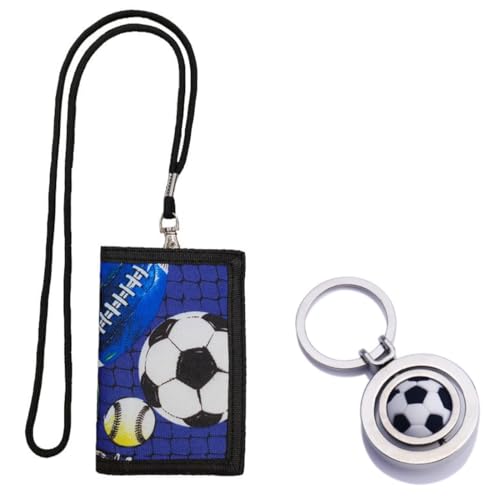 JYNVO Fussball - Thema Kinder Geldbeutel + Schlüsselanhänger von JYNVO